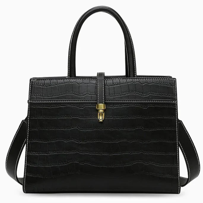 Vioraia Kate Crocodile Pattern Medium Tote Bag