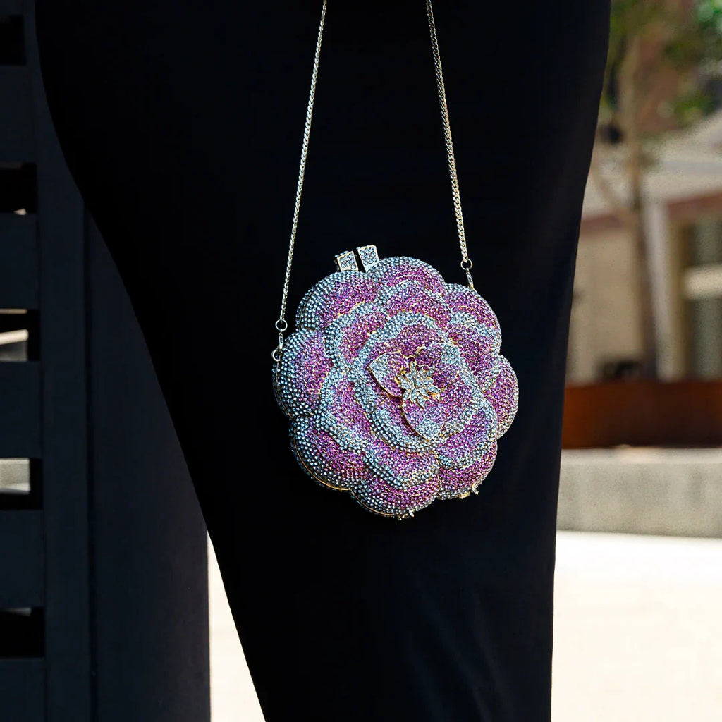 Vioraia Jeline Flower Clutch Bag