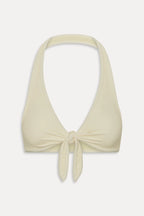 Jayne Terry Halter Bikini Top - Lemon