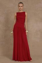 NALLA MAXI DRESS - CHERRY