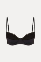Austin Ruffle Underwire Bikini Top - Black