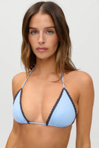 x JENNIE Nick Triangle Bikini Top - Heaven Crochet