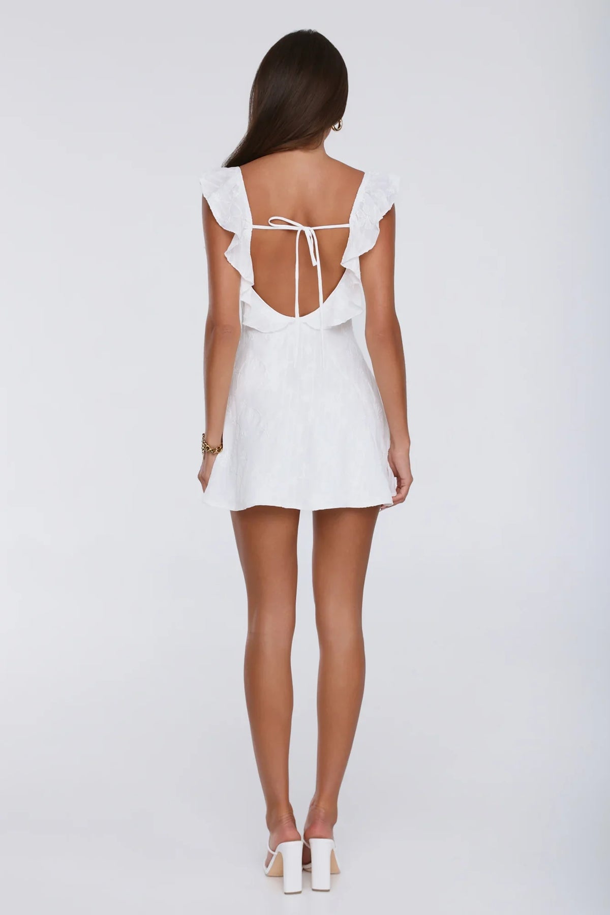 Happy Hour Glow Mini Dress Cream