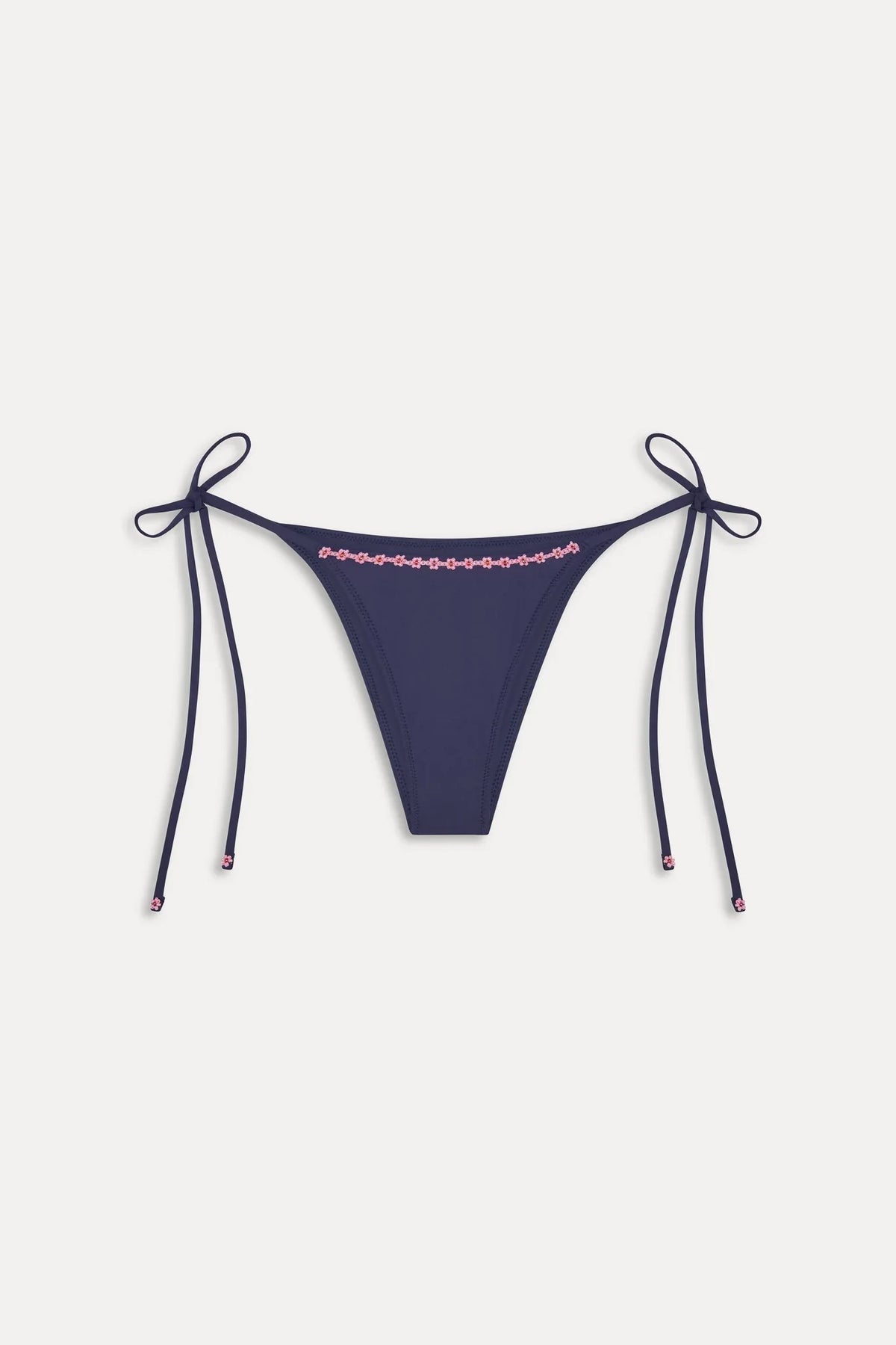 Mackenzie Cheeky String Bikini Bottom - Midnight Bloom