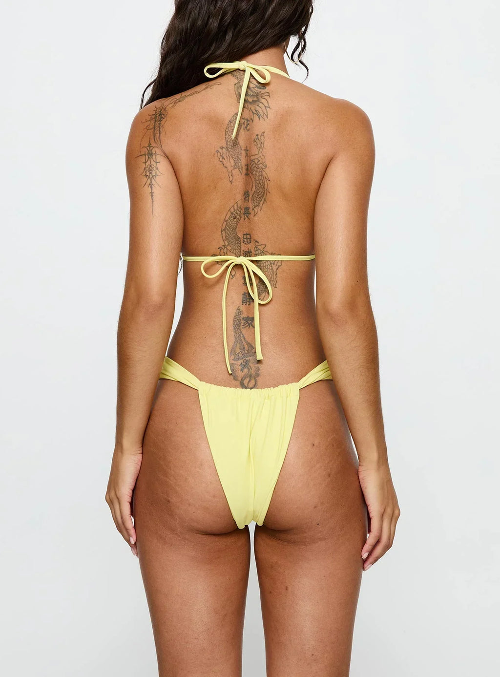 A Good Time Triangle Bikini Bottoms Yellow