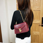 Vioraia Emily Crocodile Crossbody Bag