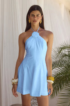 SHELBIE MINI DRESS - SKY BLUE