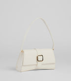 Icon Worthy Buckle Strap Shoulder Bag