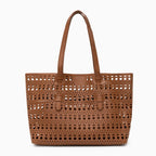 Vioraia Ayla Openwork Tote Bag