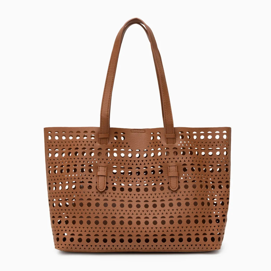 Vioraia Ayla Openwork Tote Bag