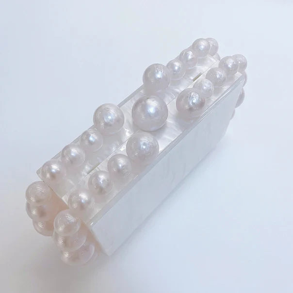 Vioraia Acrylic Cloud Clutch Bag