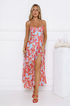 All Eyes Here Maxi Dress Blue