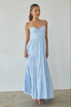 Donna Twist Front Maxi Dress