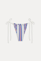 Tia Striped Skimpy Bikini Bottom - St. Tropez Stripe