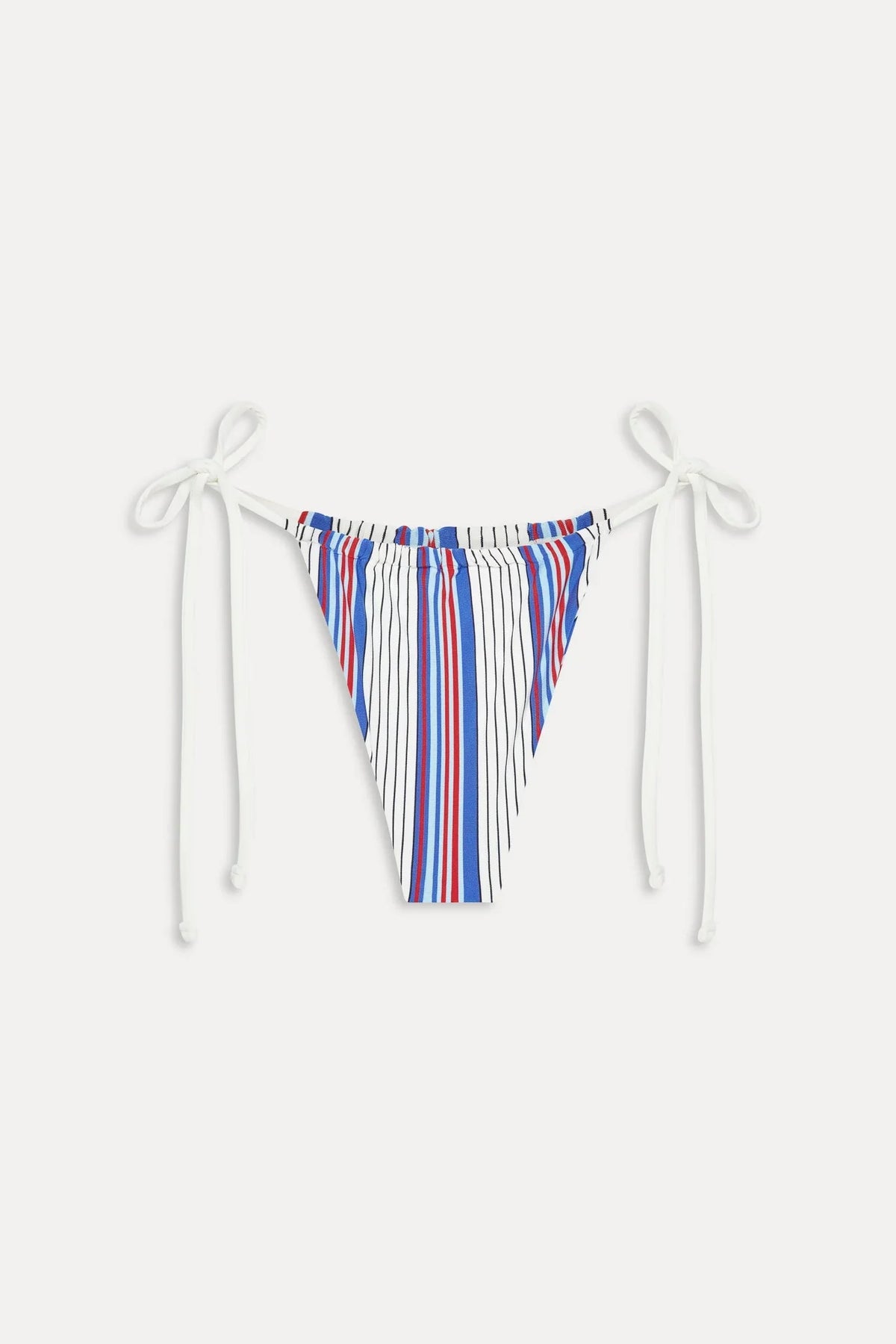 Tia Striped Skimpy Bikini Bottom - St. Tropez Stripe