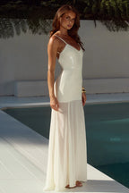 TULIA LOW BACK MAXI DRESS - CREAM