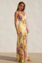 TULIA LOW BACK MAXI DRESS - SURI YELLOW