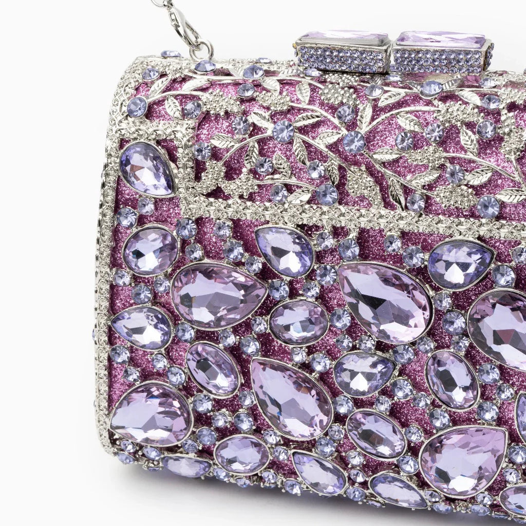 Vioraia Tiffany Crystals Clutch Bag