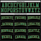 Custom Stitched Black Kelly Green-Old Gold Sports Pullover Sweatshirt Hoodie