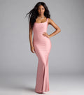 Abby Cowl Neck Mermaid Formal Dress