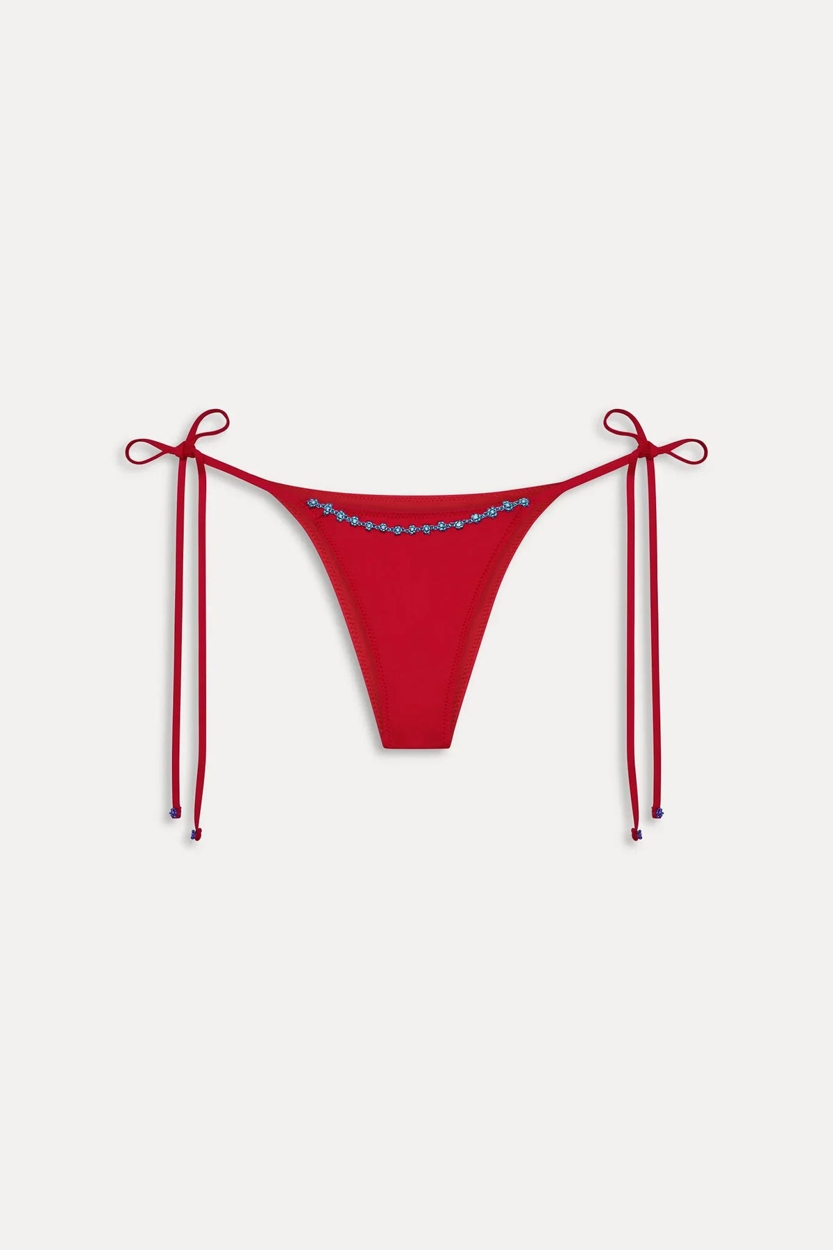 Mackenzie Beaded Cheeky Bikini Bottom - Havana