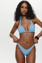 Harper Cheeky Bikini Bottom - Capri Sky