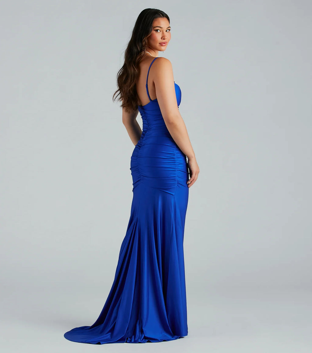 Jamie Formal Cowl Neck Mermaid Dress