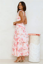 Sunset In Bali Maxi Dress Pink
