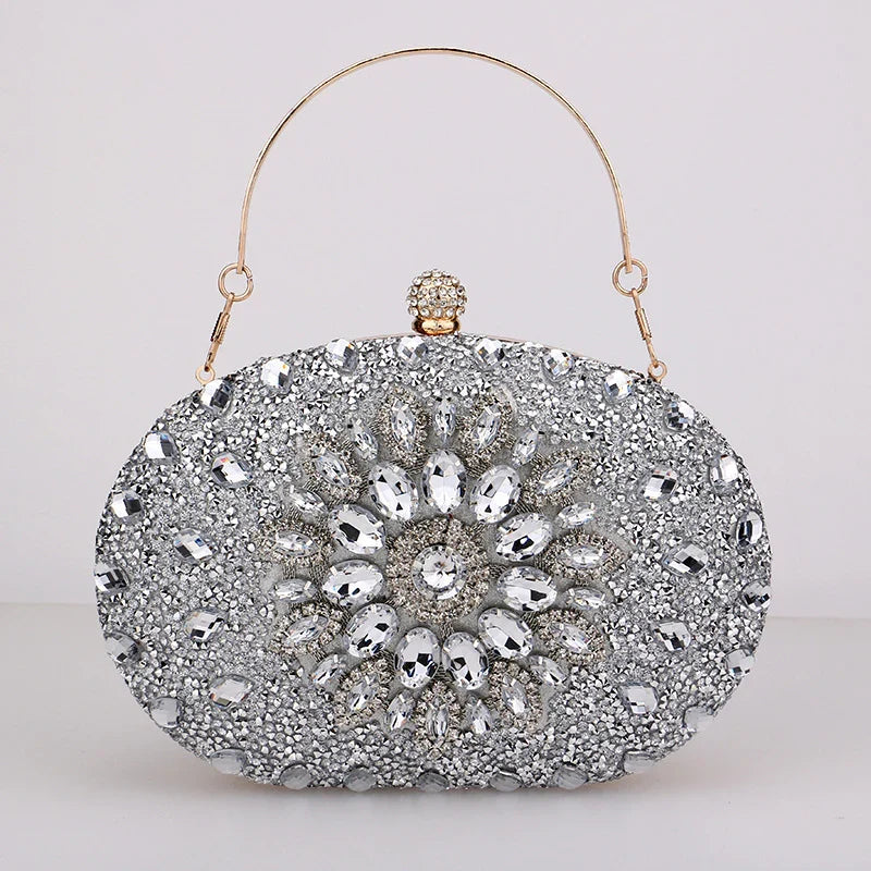 Vioraia Meghan Diamond Encrusted Clutch Bag