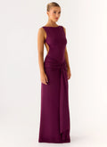 Fault Line Maxi Dress - Plum