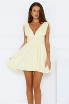 Pineapple Island Mini Dress Yellow