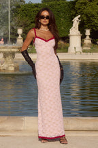 SARTA LACE MAXI DRESS - MUSK