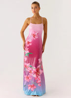 Ariaz Sequin Maxi Dress - Ombre Reef