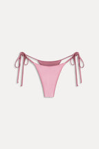Divine Satin Skimpy Bikini Bottom - Sunset Pink