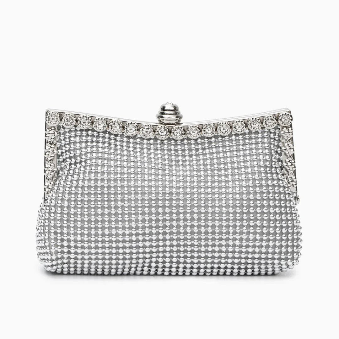 Vioraia Scarlett Rhinestones Clutch Bag