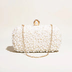 Vioraia Chantal Pearl Clutch Bag