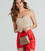 Time For Glamour Rhinestone Small Handbag