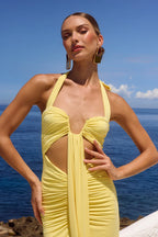 FLORA MAXI DRESS - BUTTER