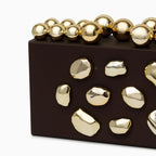 Vioraia Verdant Orbit Clutch Bag