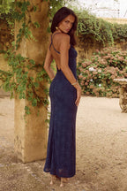 TASMIN MAXI DRESS - NAVY