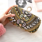 Vioraia Cynthia Beaded Embroidery Clutch Bag
