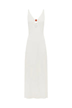 UNITY LOW PLUNGE MAXI DRESS - WHITE