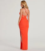Rose Formal Mesh Corset Column Dress
