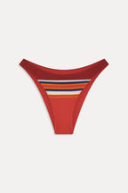 Dove Striped Bikini Bottom - Sandstone