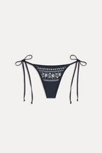 Mackenzie Cheeky String Bikini Bottom - Malibu Blue