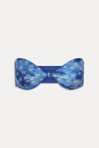 Gigi Satin Bandeau Bikini Top - Cosmic Bloom