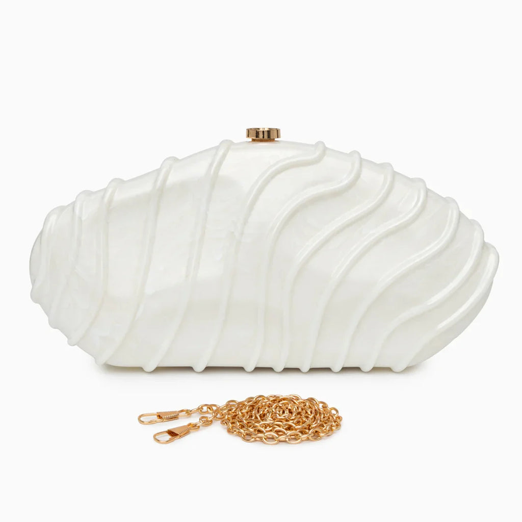 Vioraia Ravyn Shell Clutch Bag