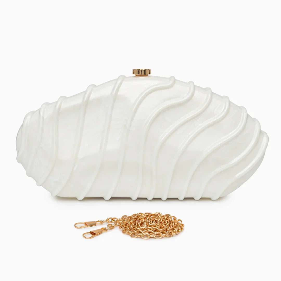 Vioraia Ravyn Shell Clutch Bag