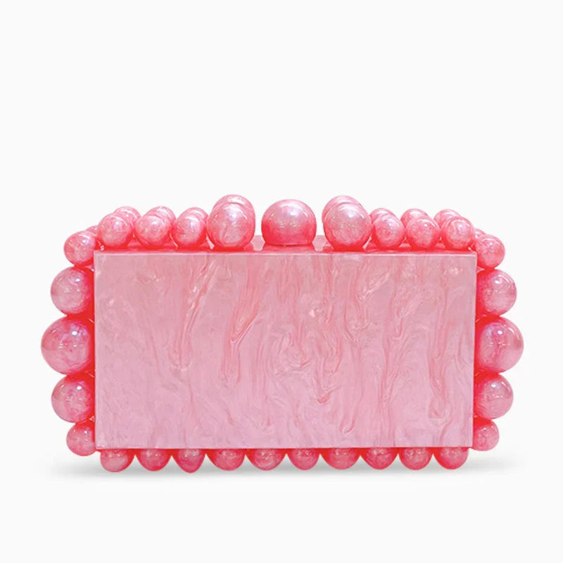 Vioraia Acrylic Cloud Clutch Bag