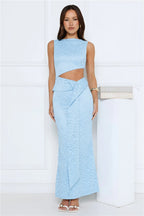 Kiss Me Quick Maxi Dress Blue